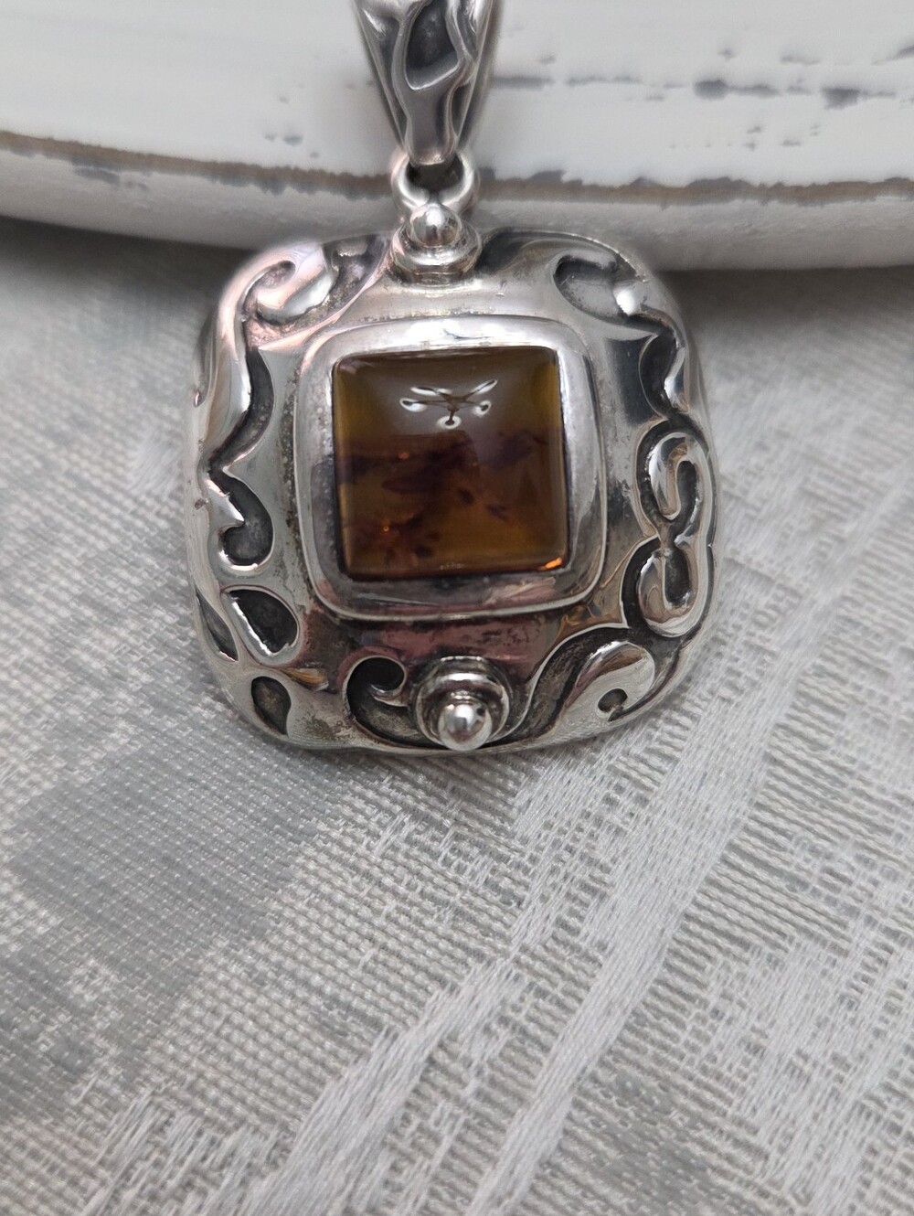 Silpada Amber Pendant - Picture 2 of 3